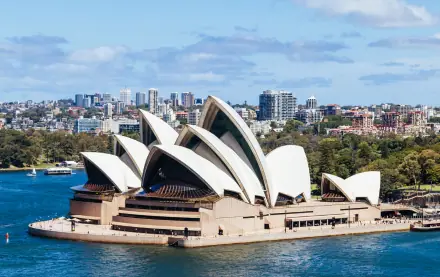 Sydney Opera House and harbour