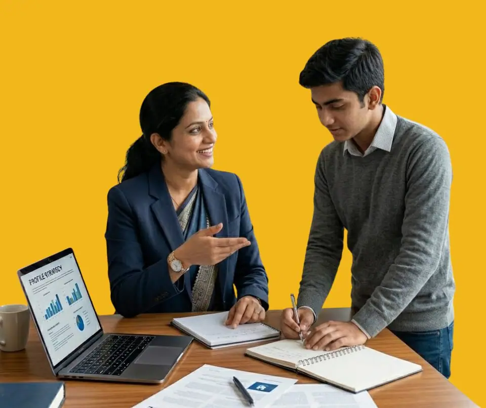 Mentor guiding a student through a premium mentorship program