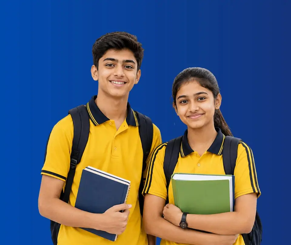 Two students choosing an academic stream