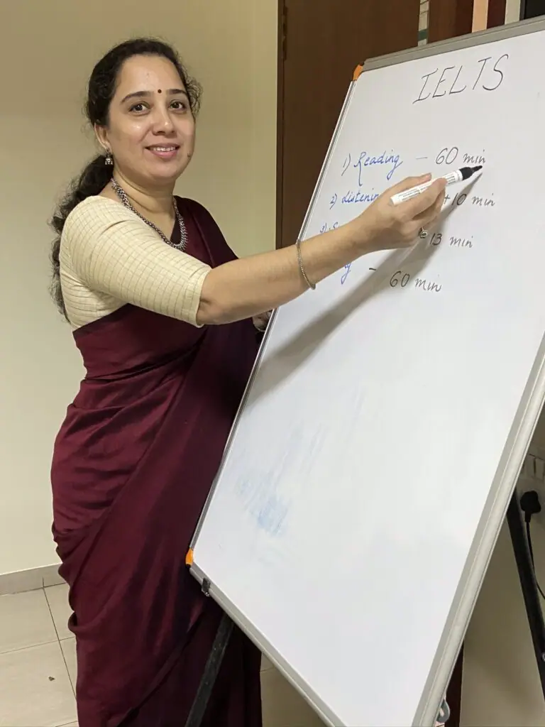 UEMS trainer teaching at a whiteboard